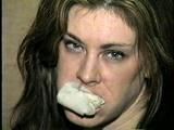 26 YEAR OLD RIVER IS MOUTH STUFFED, HOME MADE RING GAGGED, DROOLING & HANDGAGGED (D55-13)