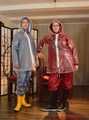 Lady Nadja and Miss Francine in layers of raingear