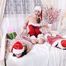 [From archive] Lucky, Nelly, Xenia - Santa’s little helpers hogtied and wrapped up on a bed 1