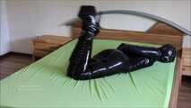 bound rubber doll brought to orgasm