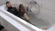 Asianrubberdoll takes a bath