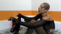 Wet pantyhose encasement (video update)