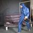 Watch Sandra bound gagged and wearing her shiny nylon Rainwear