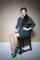 Sophia Smith in Green dress Chair tied