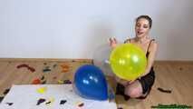 angry girlfriend popping your balloons while smoking