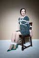 Sophia Smith in Green dress Chair tied