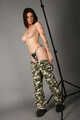 Army girl puffy nipples and clit rubbing