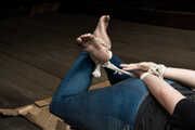 Zara in Barefoot Hogtie in the Attic