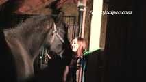 055010 Cute Teen Natly Pees In The Stables