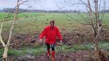 Welliewalk in red Hunter boots