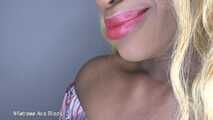 Smelling my thick Ebony lips