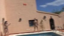 Nude Girls playing at the pool 4