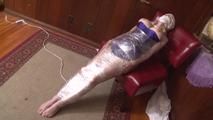 Mummification with Packing Tape and Vibrator Orgasm - Lorelei