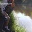 078034 Rachel Evens Takes A Spectacular Pee Into The River