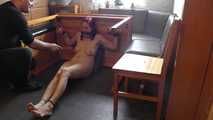 This time slave Luci is taken hard in the kitchen at the kitchen table