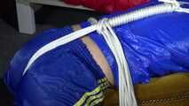 Get 2 Archive Videos with Sonja bound and gagged in her shiny nylon Shorts