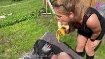 banana #feeding #spitting #wellies #domination