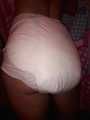 I love this bright white diaper