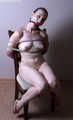 Amanda tied nude on chair