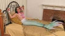 Mermaid in Captivity Chained to the Bed! Sensual Siren Loren Chance in Rope Bondage