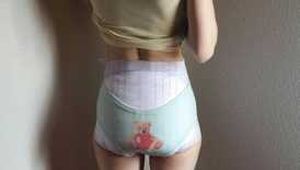My babysitter gives me spanking, corner time and a diaper