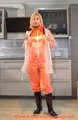 Miss Francine in AGU raingear and transparent raingear (original AGU)