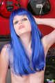 Kinky Florida Amateurs Teen Santine In A Blue Wig And Blue Panties