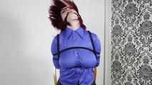Buttoned up and bound in blue