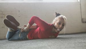 Anija in Jeans and Jumper Hogtie (mini-video)