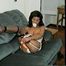 28 YR OLD MOM STUFFS SOCK IN HER MOUTH, TIES, HANDCUFFS & USES VIBRATOR ON HERSELF (D42-8)