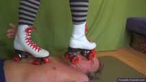 Miss July, Rollerskates-dance on her slave 