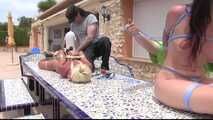 Yvette Costeau - Two Girl Hogtie in sunny Spain - The Damon Pierce Files