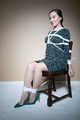 Sophia Smith in Green dress Chair tied