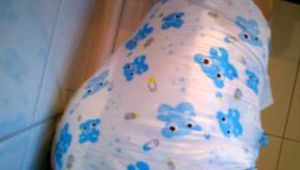 I’ve got blue Teddy Bears on my diaper