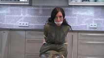 +++new+++ Miss Amira in Ilse Jacobsen raincoat bound and gagged