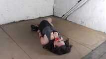 Kyra get photographed in a hogtie