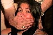 1 ST GRADE LATINA SCHOOL TEACHER GETS WRAPPED OTM GAGGED, BAREFOOT, TOE-TIED, BOUND AND F0RCED TO WRITE RANSOM NOTE, MOUTH STUFFED, CLEAVE GAGGED, BALL-TIED, HANDGAGGED AND STRUGGLING ON THE FLOOR (D72-7)