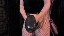 Mistress Luciana and her XL Rubber Cock Solo