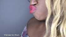 Smelling my thick Ebony lips