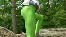 Green leggings in the forest - part 2