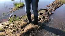 Rubber boots in mud For my rubber boot lovers