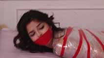 Cutie Wrapped in Plastic and Tape - plus Outtakes - Phoebe Queen