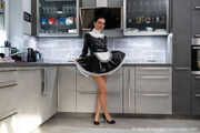 French Maid Amira get bound and gagged