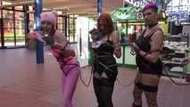 3 Girls Public Bondage Walk