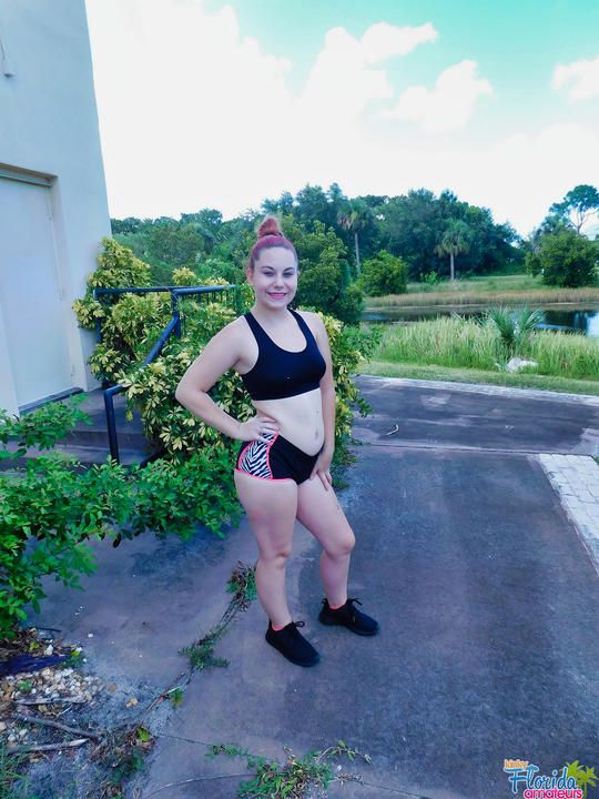 Kinky Florida Amateur Teen Jessica Out Running 