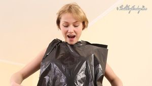 [From archive] Iren in trash bag dress (2)