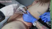 Hanna Engels - Piercing session - with Nica 