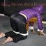 Watching sexy Sonja being tied and gagged with ropes and a cloth gag on a stool wearing a sexy shiny nylon rain pant and a purple down jacket (Pics)