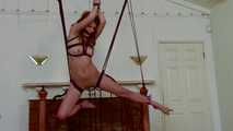  Naked Captive Struggles in the Air - Rope Suspension for Blake Eden