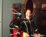 Lady Alexa - GasMask play with Chastity